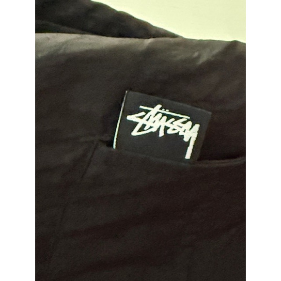 Stussy Long Nylon 2-Button Front Closure Lightweight Windbreaker Coat - Size L - Picture 3 of 16